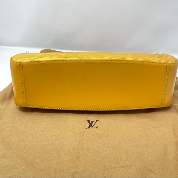 LOUIS Vuitton LV Hand Bag Jasmin Yellow Purse with Wallet - Picture 5 of 16